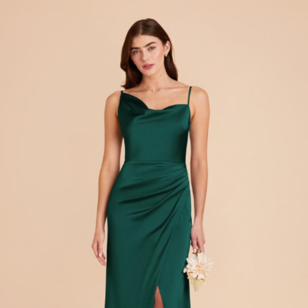 Birdy Grey Jennifer Matte Satin Emerald